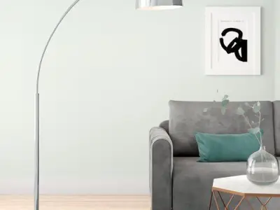 Bowman 180cm Arched Floor Lamp 3D model