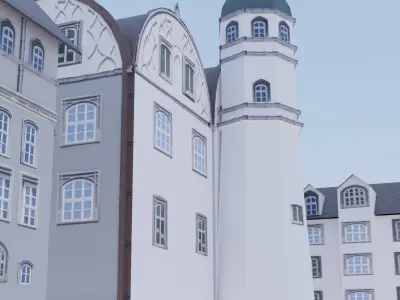 Castle building collection pack 3D model