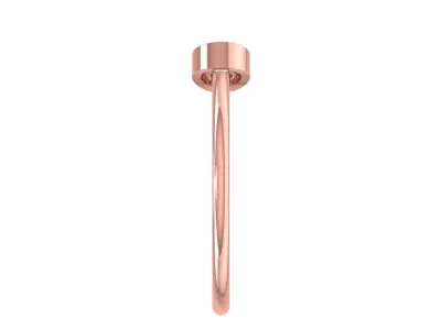 Women Open End Light Weight Band Ring 3D print model get