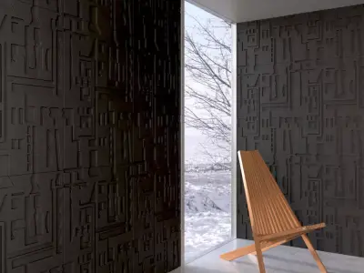 wall panel 085 AM147 3D model