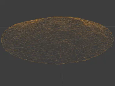 Photorealistic 3D scan of manhole Hatch cover Sewer Manhole Low-poly 3D model