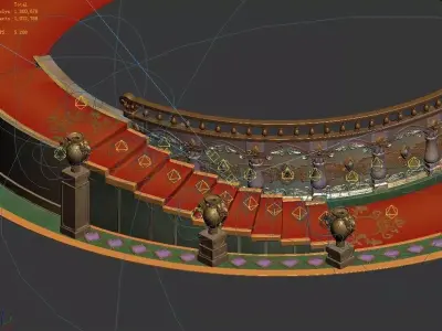 Stairs - Stairs 02 3D model
