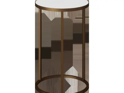 ADDITIONAL TABLE ROUND GRAY 3D model