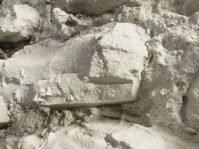 Stonewall02 stone wall 3D model