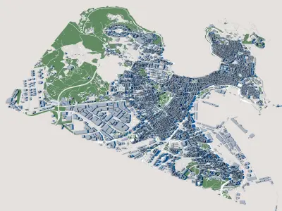 A Corunna City Spain 3D model