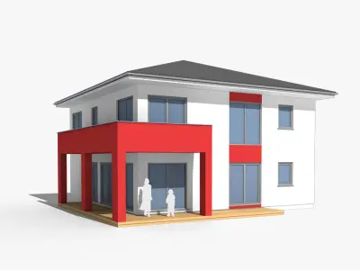 7 villa models 3D model