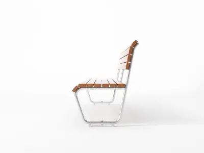 Swiss Park Bench 3D model