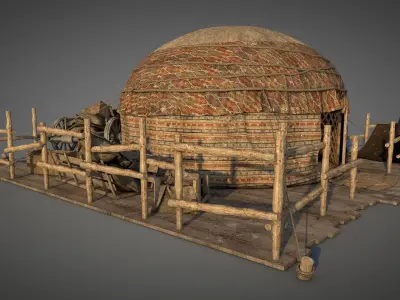 Traditional Turkish Tent 3D model