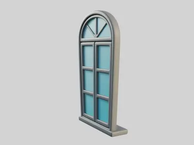 Cartoon Window 16b 3D model