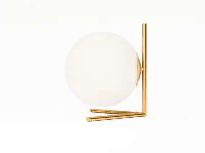 Table Lamp Low-poly 3D model 6