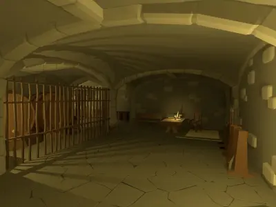 Ultimate Low Poly Dungeon Free low-poly 3D model