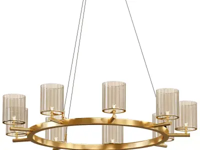 Flute Chandelier 3D model
