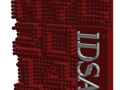 iDSA Lapel Pin - Concept 1 Free 3D model