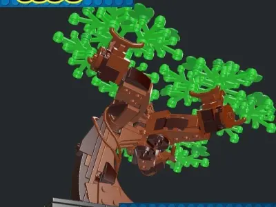 Lego - Bonsai Tree 3D print model