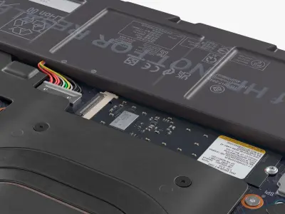  Notebook Internal Midframe with Cooling and Audio Units 