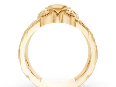 Lion Ring Light Weight 3d file  3D print model