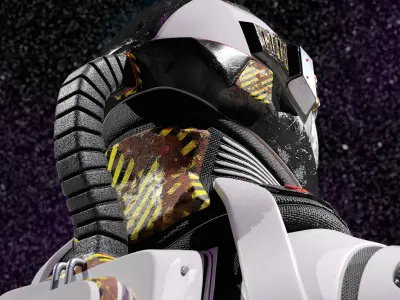 Futuristic Space Ranger Suit - High Detail 3D Model for CG 3D model