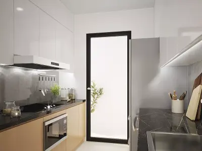 Small Kitchen 3D model