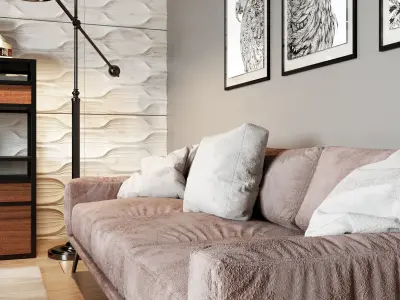 Modern Interior Scene for Corona Renderer 3D model