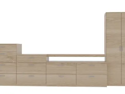 tv stand 0921 Low-poly 3D model