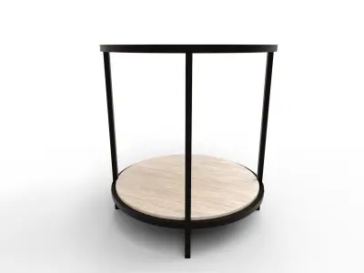 Harlow Round End Table 3D model
