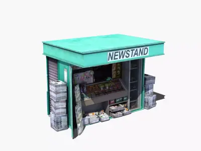 Newstand vending machine 3D model