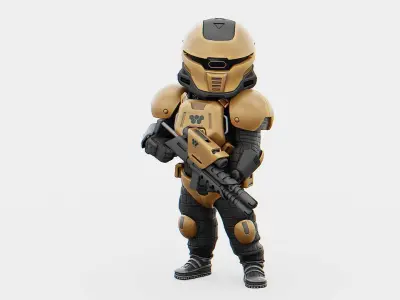 TROOPER XX-2000   RIGGED 3D model