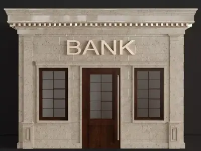 Children playhouse Bank for kids 3D model