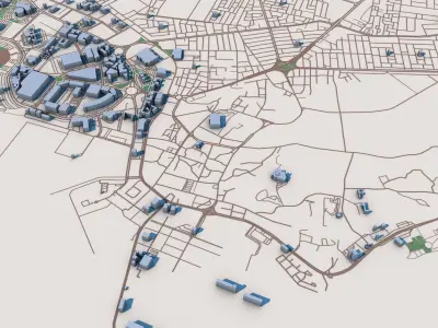 Jazan City Saudi Arabia 3D model