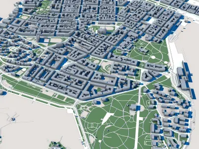 Helsinki City Finland 3D model