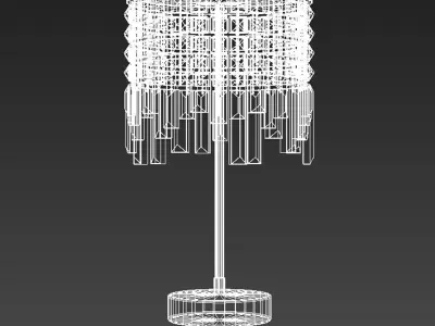  table lamp crystal  glass 3D model