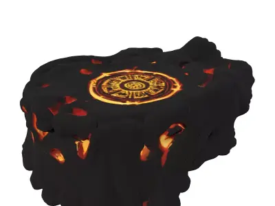 Fantasy Elemental Core Stone Low-poly 3D model