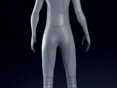 Tesla Bot High Quality Faithful 3D model - Blender Eevee Rigged Low-poly 3D model