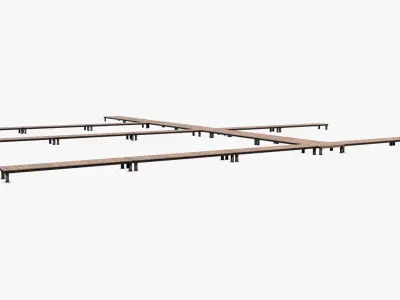 Wharf 03 Low-poly 3D model