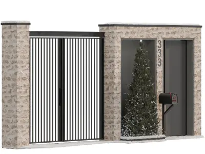 modern door 15 3D model