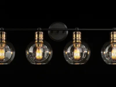 Breakwater Bay Nadya 4 light 3D model