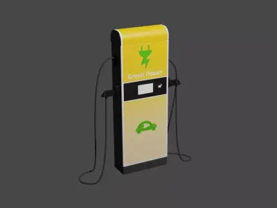 electric charge point Free 3D model