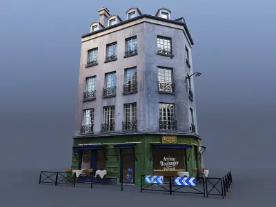 Paris Rendezvous house Low-poly 3D model