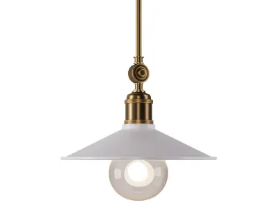 Steel pendant light sku 340 Free 3D model
