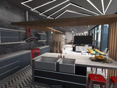 Virtual-Reality Apartment for metaverse 3D model