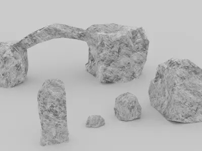 Rocks Low-poly 3D model buy