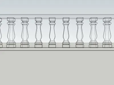 Baluster 3D Model Download 3D model Sketchup 3D model 3D model