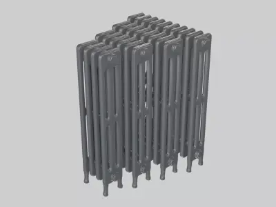 Classic Cast Iron Radiator 3C Collection 3D model