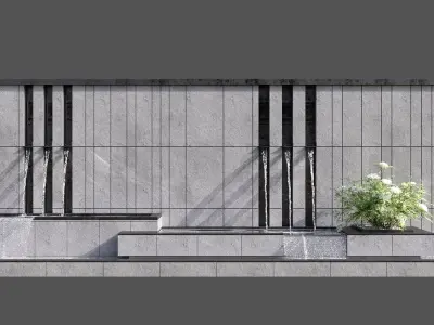 WATERFALL FOUNTAIN CASCADE  NO20 A 3D model