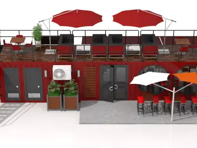 Container Wine Bar  3D model