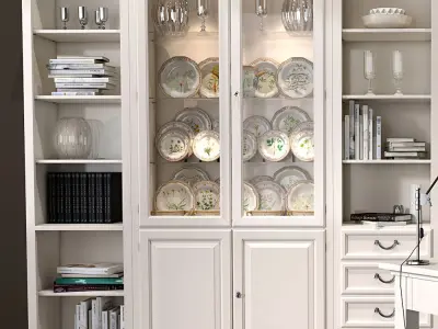 Selva bookcase Mirabeau set sections02 3D model