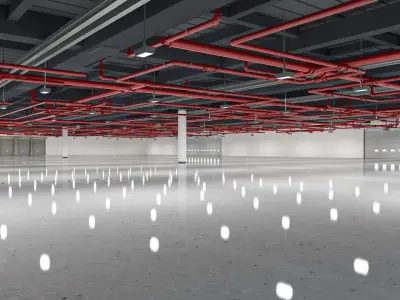 Exhibition Halls two 16-17 3D model