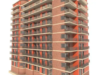 Residential building 3D model