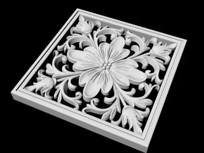 rosette dekor 3D model 39