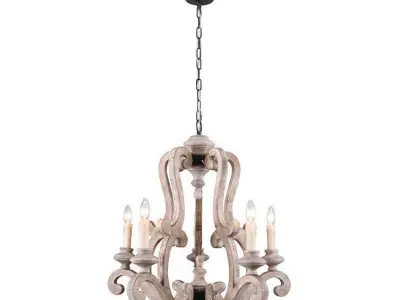 Danbury Light Dimmable Empire Chandelier 3D model